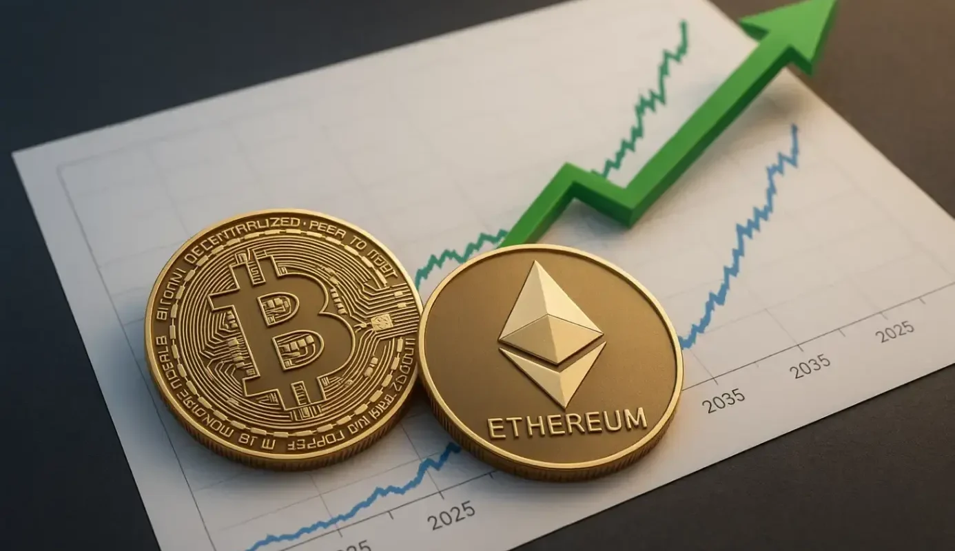 Прогноз курса Биткоина (BTC) и Эфириума (ETH) на 2025 год